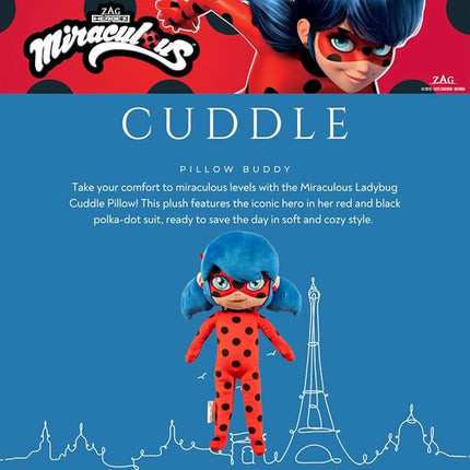 Franco Kids Miraculous Ladybug Bedding Super Soft Plush Decorative Throw Pillow, (Officially Licensed Product)