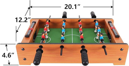 WIN.MAX Mini Foosball Table (Upgrade) 20-Inch Foosball Table Adult Size Top Football/Soccer Game Table for Kids Easy to Store