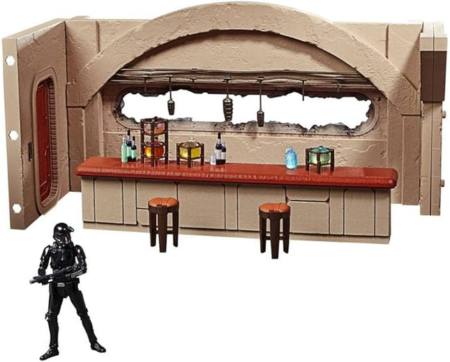 STAR WARS The Vintage Collection The Mandalorian Nevarro Cantina Playset, Imperial Death Trooper (Nevarro) Action Figure, (F3902)