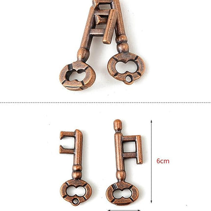 VolksRose 15pcs Brain Teaser Puzzles, Metal Wire Puzzles Set, Mind Smart Game IQ Challenge Puzzle Games, Educational IQ Test Unlock Interlocking Toy Lock Puzzles Gift for Adults Teenagers