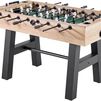VEVOR Foosball Table, 55-inch Standard Size Table, Indoor Full-Size Foosball Tables with 4 Balls and 26 Players, Includes Durable Soccer Set, Score Keeper & Cup Holders, for Home, Family, Game Room