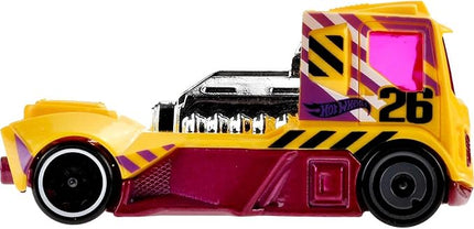 Hot Wheels 10-Pack, Set of 10 Toy Trucks in 1:64 Scale, Mix of Officially Licensed & Unlicensed Pick-Ups, Rescue or Semi Trucks (Styles May Vary)