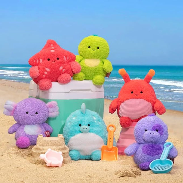 BumBumz 4.5-inch AquaBumz Plush 5-Pack - Blowfish Bree, Axolotl Alaina, Crab Chandler, Turtle Troy, and Starfish Sandrine Collectible Stuffed Toys - from The Makers of Original Squishmallows