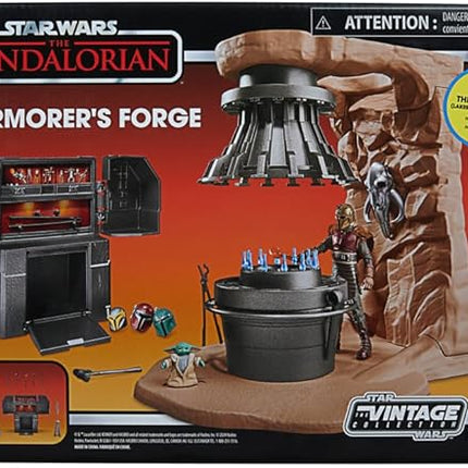 STAR WARS The Vintage Collection The Armorer’s Forge, The Mandalorian 3.75 Inch Collectible Playset with Action Figure