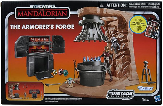 STAR WARS The Vintage Collection The Armorer’s Forge, The Mandalorian 3.75 Inch Collectible Playset with Action Figure