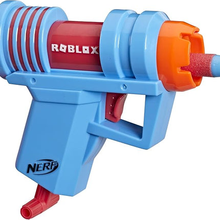 Nerf Roblox Mad City: Plasma Ray Dart Blaster, Pull-Down Priming Handle, 2 Elite Darts, Code to Unlock in-Game Virtual Item