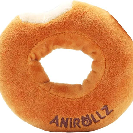 Anirollz Kittiroll Plush in Donut Ring Outfitz – Kawaii Stuffed Animal with Removable Costume – Cute Squishy Plush Toy Gift for Girls & Kids