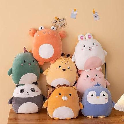 Soft Flat Pig Plush Hugging Pillow Cute Pink Pig Stuffed Animal Piggy Plushies Toys Kids Piglet Anime Cushion for Birthday, Valentine's Day, Christmas...12 Inch