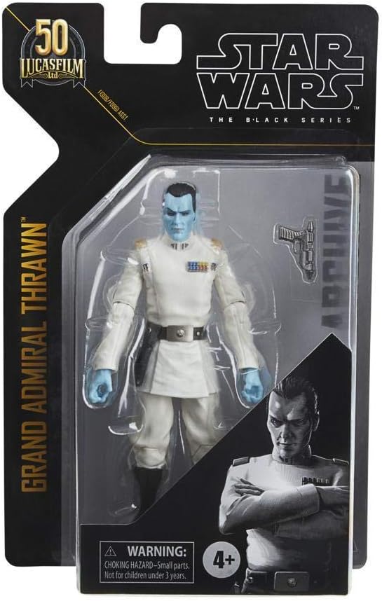 STAR WARS The Black Series Archive Grand Admiral Thrawn Toy 6-Inch-Scale Rebels Collectible Figure, Toys Kids Ages 4 and Up