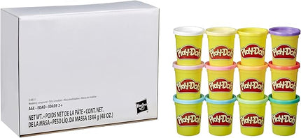 Play-Doh Pastel Colors Bulk 12-Pack of 4-Ounce Cans, Party Favors, Kids Arts & Crafts, Back to School Gifts & Prizes, Preschool Toys, Ages 2+ (Amazon Exclusive)