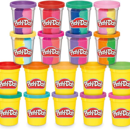 Play-Doh 22 Pack Ultimate Color Variety, Bulk Assorted Colors, 2 & 4 Ounce Modeling Compound Cans, Kids Arts & Crafts, Preschool Toys, Back to School Supplies, Ages 2+ (Amazon Exclusive)