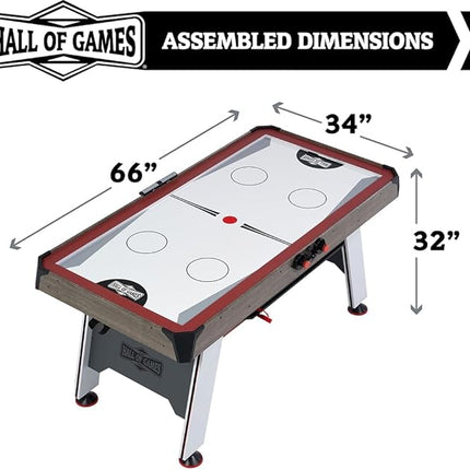 Hall of Games Air Hockey Table, Indoor Arcade Gaming Sets with Electronic Score Systems, Perfect for Family Game Rooms
