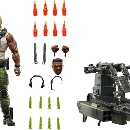 G.I. Joe Classified Series #150, Heavy Duty with Man-Portable Heavy Weapons System, Collectible Deluxe 6 Inch Action Figure Set with 30 Accessories