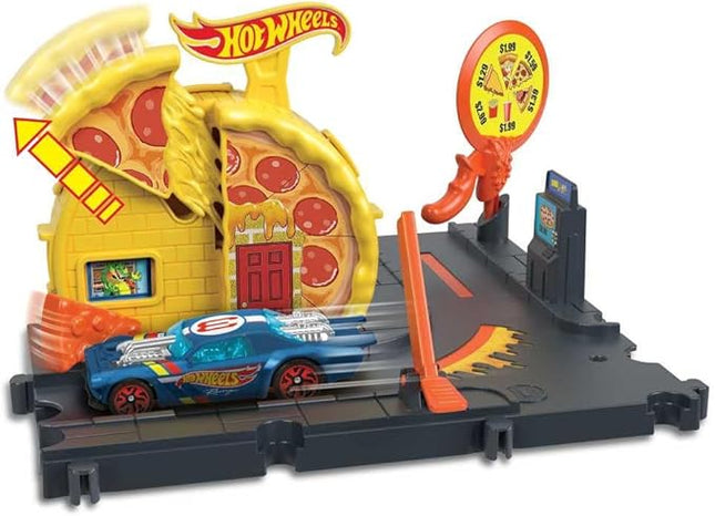 Hot Wheels Mattel City Speedy Pizza Pick-Up/from Assort
