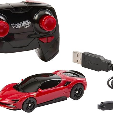 Hot Wheels RC 1:64 Scale Ferrari Sf90 Stradale Assetto Fiorano Vehicle