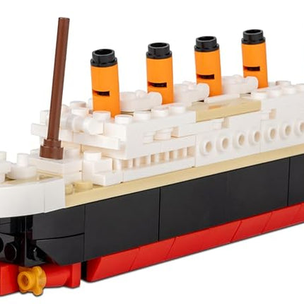 Brick Loot Titanic Micro Building Blocks Set – 217-Piece DIY Ship Model Kit, Mini Bricks for Adults & Kids, 3D Puzzle STEM Toy, Collectible Display, Gift for Ship Lovers & Puzzle Fans (Medium)