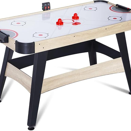 58" Air Hockey Table, Arcade Powered Air Hockey Game Table with Powerful Motor, Digital LED Scoreboard, Hockey Table Gaming Set Includes 2 Pucks & 2 Pushers for Home Game Room
