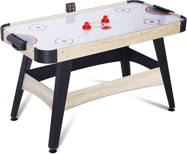 58" Air Hockey Table, Arcade Powered Air Hockey Game Table with Powerful Motor, Digital LED Scoreboard, Hockey Table Gaming Set Includes 2 Pucks & 2 Pushers for Home Game Room