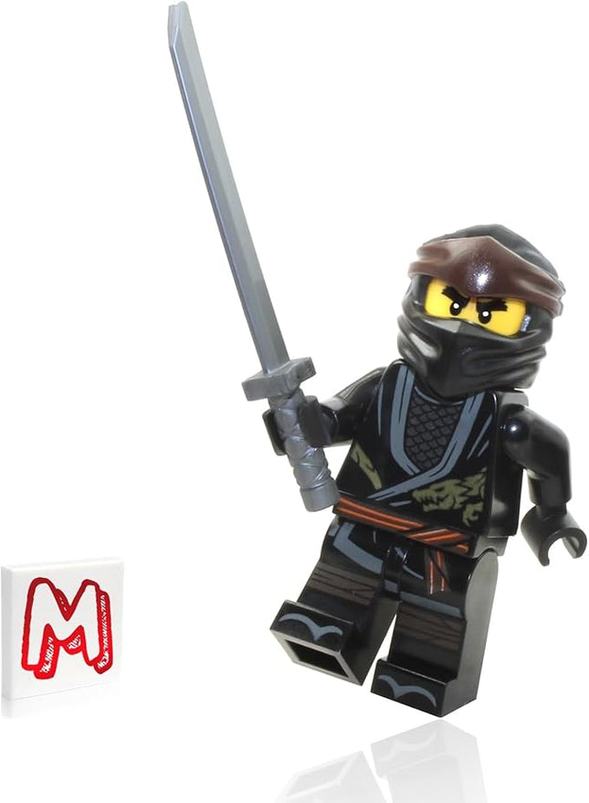LEGO NINJAGO Minifigure - Cole (Legacy) with Silver Shamshir Sword 70670