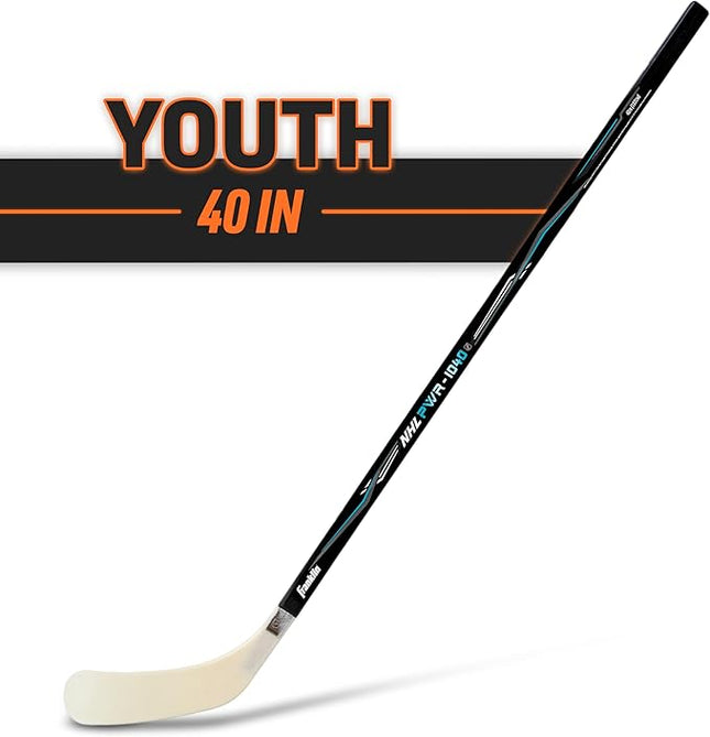 Franklin Sports NHL Kids Street Hockey Sticks - Youth, Junior + Senior Sticks - Right + Left Handed - 40", 48" + 56"