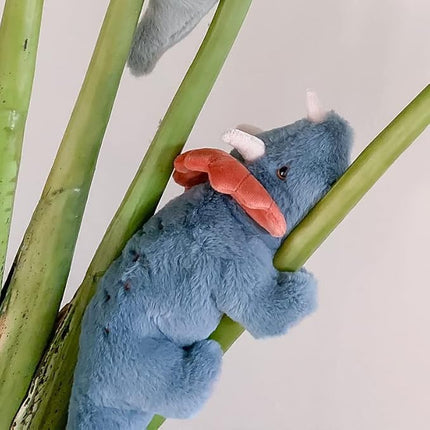 MON AMI Blu The Triceratops Stuffed Animal | 16-Inch Soft Plushie for Cuddling, Collecting & Gifting | Dinosaur Toy for Nursery & Playroom | Adorable Huggable Plush for All Ages