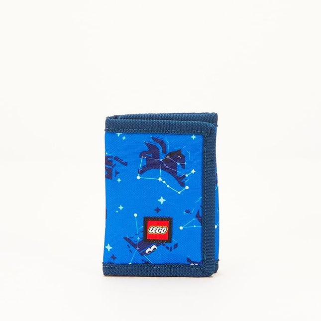 LEGO Trifold Wallet, Kids Unisex Wallet for Boys and Girls, with Clear ID Window, Card and Cash Pockets and Secure Hook and Loop Closure, Stargazer