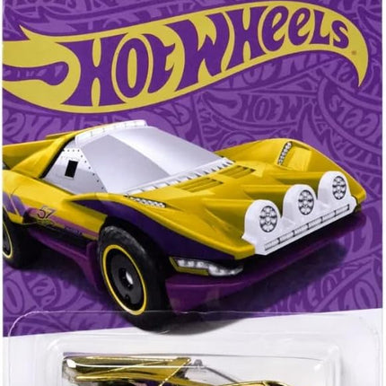 Mattel Hot Wheels Pearl & Chrome Rally Speciale, Purple Chase Car, 57th Anniversary, 1:64 Scale Diecast