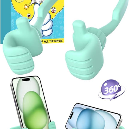 Stocking Stuffers for Men Women Teens Kids Gifts for Men Christmas: Thumbs Up Lazy Phone Stand Holder Funny Gadgets Teenage Boys Girls Dad Father Mother Mom Husband Wife Adults Who Have Everything