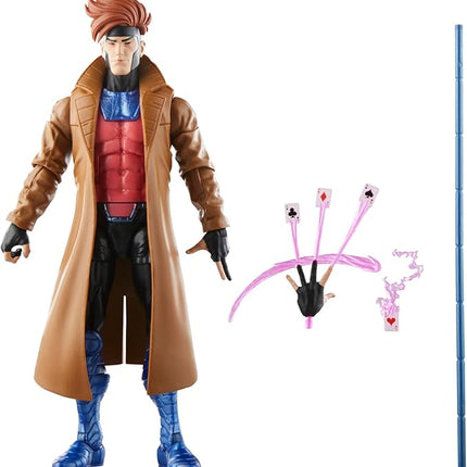 Marvel Hasbro Legends Series Gambit, X-Men ‘97 Collectible 6 Inch Action Figures, Legends Action Figures
