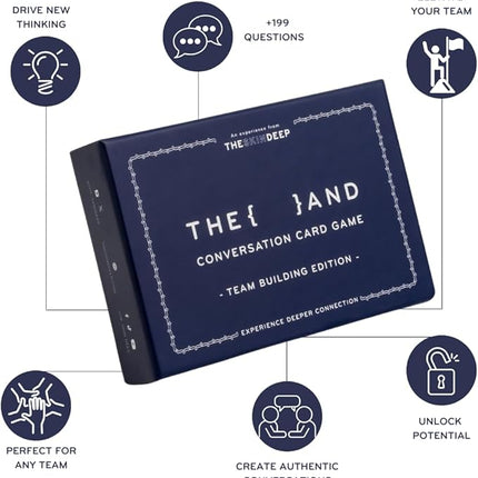 {THE AND}) Team Building Edition - 199 Conversation Card Game for Building Better Teams - Icebreaker Conversation Starter Questions to Connect with Each Other & Boost Team Chemistry by The Skin Deep