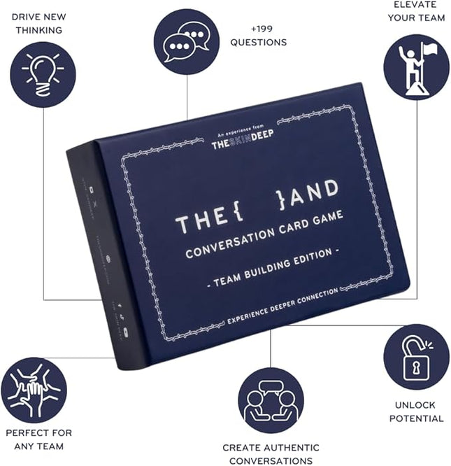 {THE AND}) Team Building Edition - 199 Conversation Card Game for Building Better Teams - Icebreaker Conversation Starter Questions to Connect with Each Other & Boost Team Chemistry by The Skin Deep