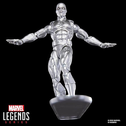 Marvel Legends Series Silver Surfer, Silver Surfer #1 (1968) and Fantastic Four Comics-Inspired Collectible 6-Inch Scale Action Figure with Character-Sized Comic Accessory