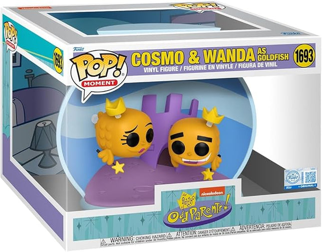 Funko Pop Moment: Fairly Odd Parents - Cosmo and Wanda as Goldfish - Amazon Exclusive - Collectable Vinyl Figure - Gift Idea - Official Merchandise - Toys for Kids & Adults