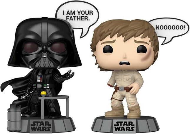 Funko Pop Star Wars: Sayings - Vader and Luke & Luke 2PK - Star Wars - Collectable Vinyl Figure - Gift Idea - Official Merchandise - Toys for Kids & Adults - Fantasy Fans
