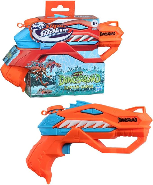 Super Soaker SUPERSOAKER Nerf DinoSquad Raptor-Surge Water Blaster, Trigger-Fire Soakage for Outdoor Summer Water Games, for Youth, Teens, Adults