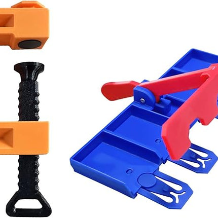 Clamp and 4 Lane Starter Gate Compatible with Hot Wheels(4 Lane Starter Gate + Clamp Combo)