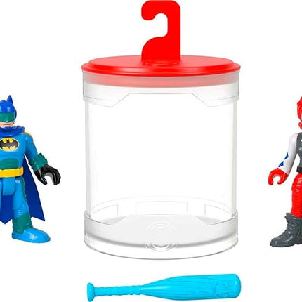 Fisher-Price Imaginext DC Super Friends, Batman Toys, Color Changers 3-Piece Figure Set with Harley Quinn for Preschool Kids Ages 3+ Years