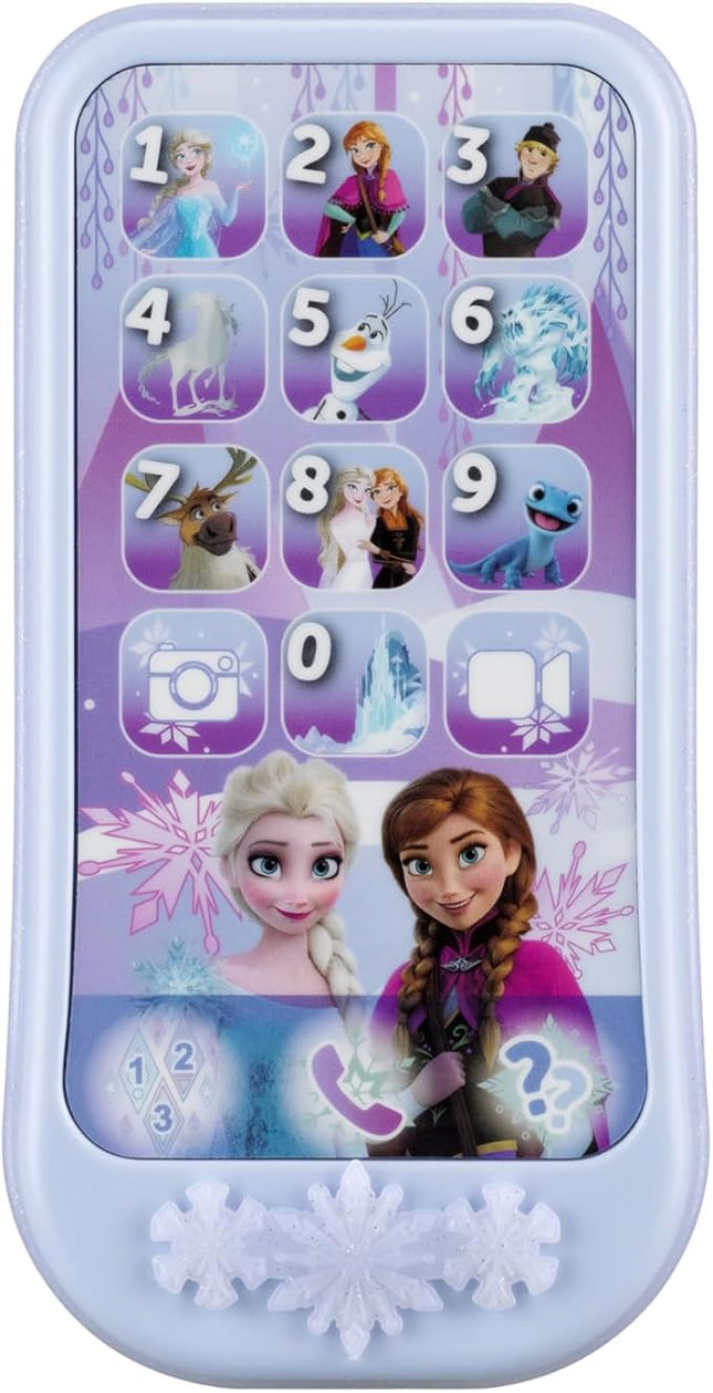 eKids Disney Frozen Toy Phone for Kids, Toddler Toys with Preschool Learning Activities, Frozen Toys for Girls