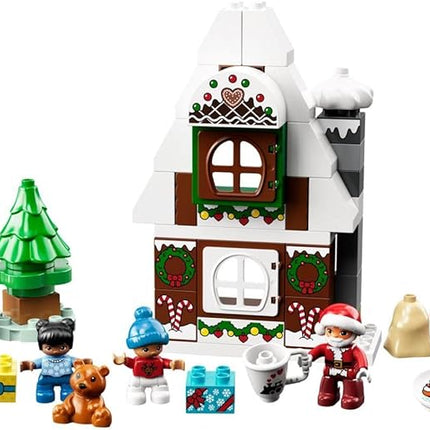 LEGO® DUPLO® Santa's Gingerbread House 10976 Building Toy; Christmas Playset for Preschoolers and Kids Aged 2+