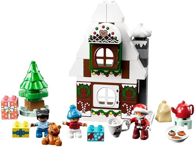 LEGO® DUPLO® Santa's Gingerbread House 10976 Building Toy; Christmas Playset for Preschoolers and Kids Aged 2+