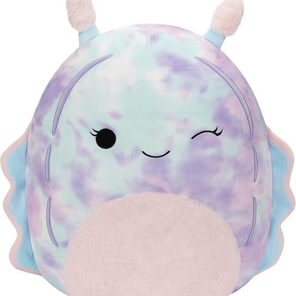 Squishmallows 14-Inch Dottie Pink and Blue Tie-Dye Sea Slug - Large Ultrasoft Official Kelly Toy Plush