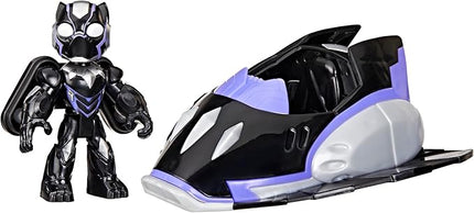 IRON MAN AND HIS AWESOME FRIENDS Marvel Black Panther Plane Action Figure & Toy Vehicle, 3-Inch (7.6 CM) Super Hero Toys for Kids, Ages 3+