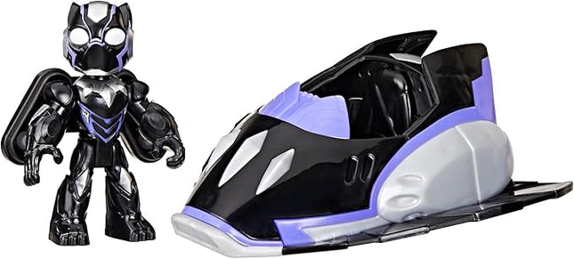 IRON MAN AND HIS AWESOME FRIENDS Marvel Black Panther Plane Action Figure & Toy Vehicle, 3-Inch (7.6 CM) Super Hero Toys for Kids, Ages 3+