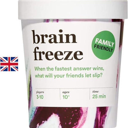BRAIN FREEZE Party Game - The Hilarious Speak-Before-You-Think Family Card Game - for Kids, Tweens, Teens, College Students, Adults and Families, at Fun Parties and Board Games Night with your Group