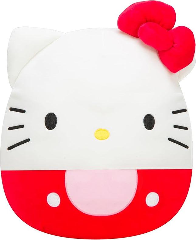 Squishmallows Original Sanrio 14in Hello Kitty in Red Overalls – Official Jazwares Plush (Large)