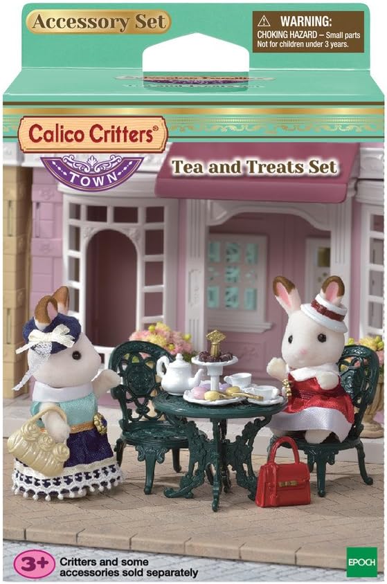 Calico Critters Town Tea and Treats Set - Host Delightful Tea Parties for Your Critters
