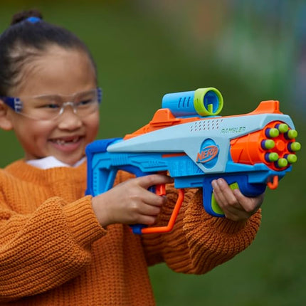 Elite Junior Rookie Pack, Easy Play Toy Foam Blaster, 32 Nerf Elite Darts, 4 Targets, Nerf Blasters for Kids Outdoor Games, Ages 6 & Up (Amazon Exclusive)