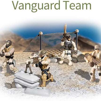 YEIBOBO ! Special Forces Mini Action Figure with Military Weapons and Accessories (Vanguard Team XJ-991)