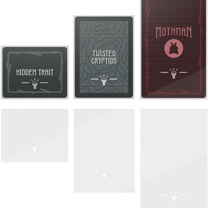 Unstable Games Twisted Cryptids Clear Card Sleeves - Pack Includes 3 Different Sizes - from The Creators of Unstable Unicorns