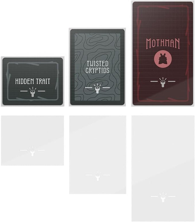 Unstable Games Twisted Cryptids Clear Card Sleeves - Pack Includes 3 Different Sizes - from The Creators of Unstable Unicorns